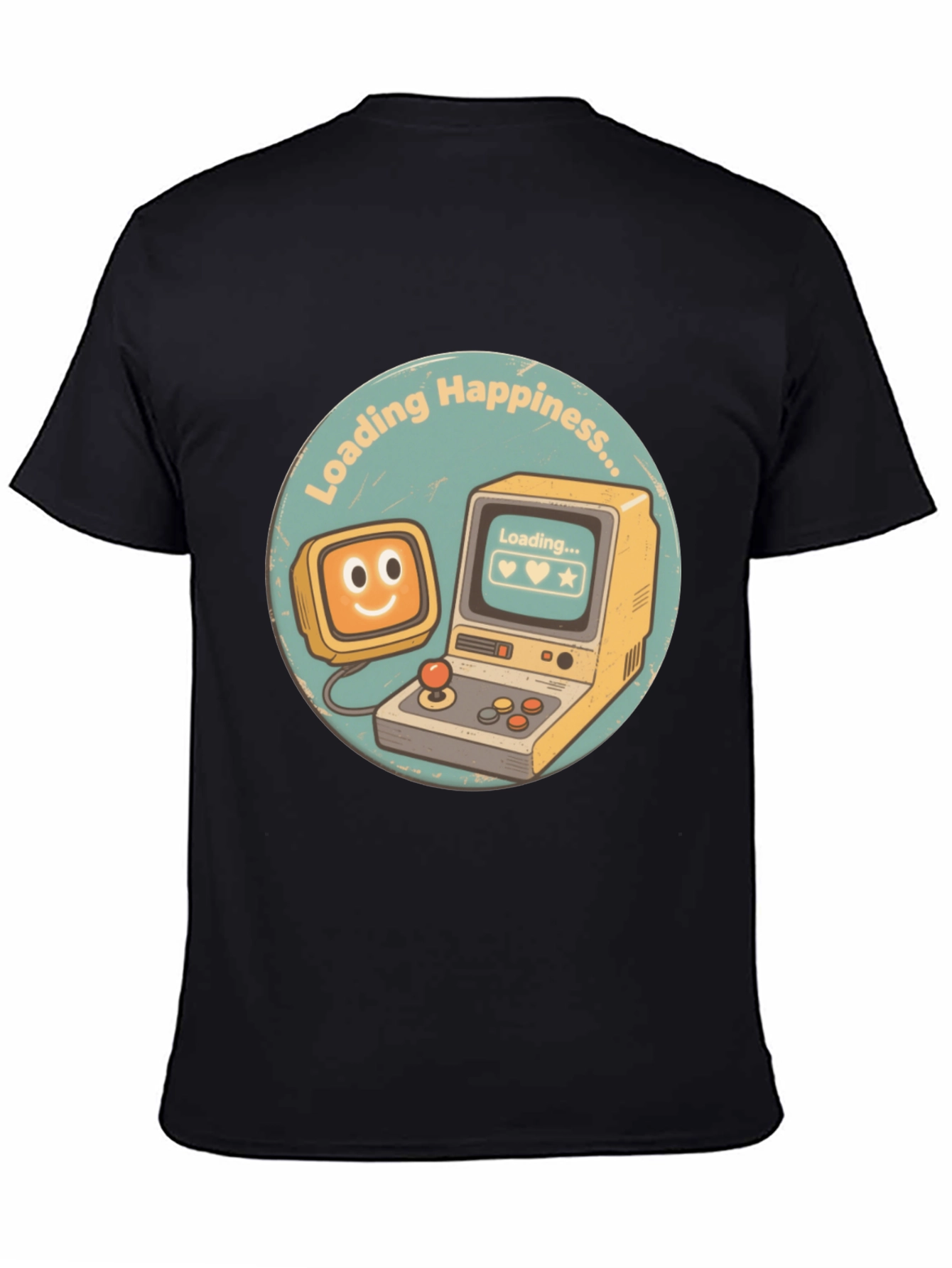Loading Happiness T-Shirt - Retro Gamer Style