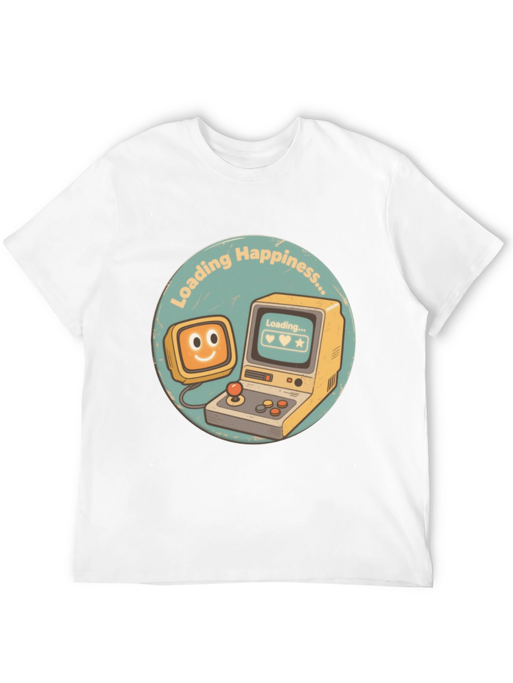 Loading Happiness T-Shirt - Retro Gamer Style