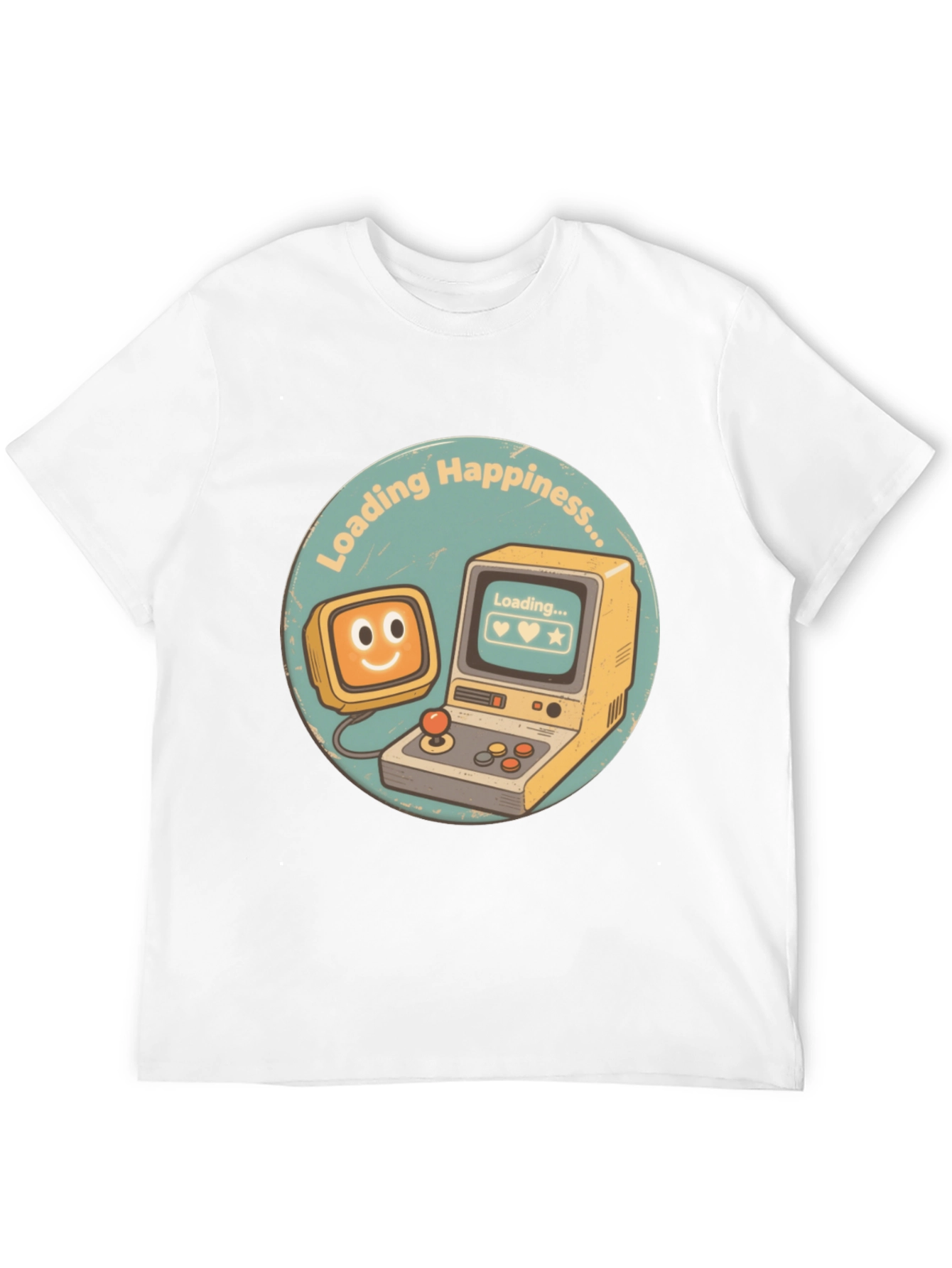 Loading Happiness T-Shirt - Retro Gamer Style