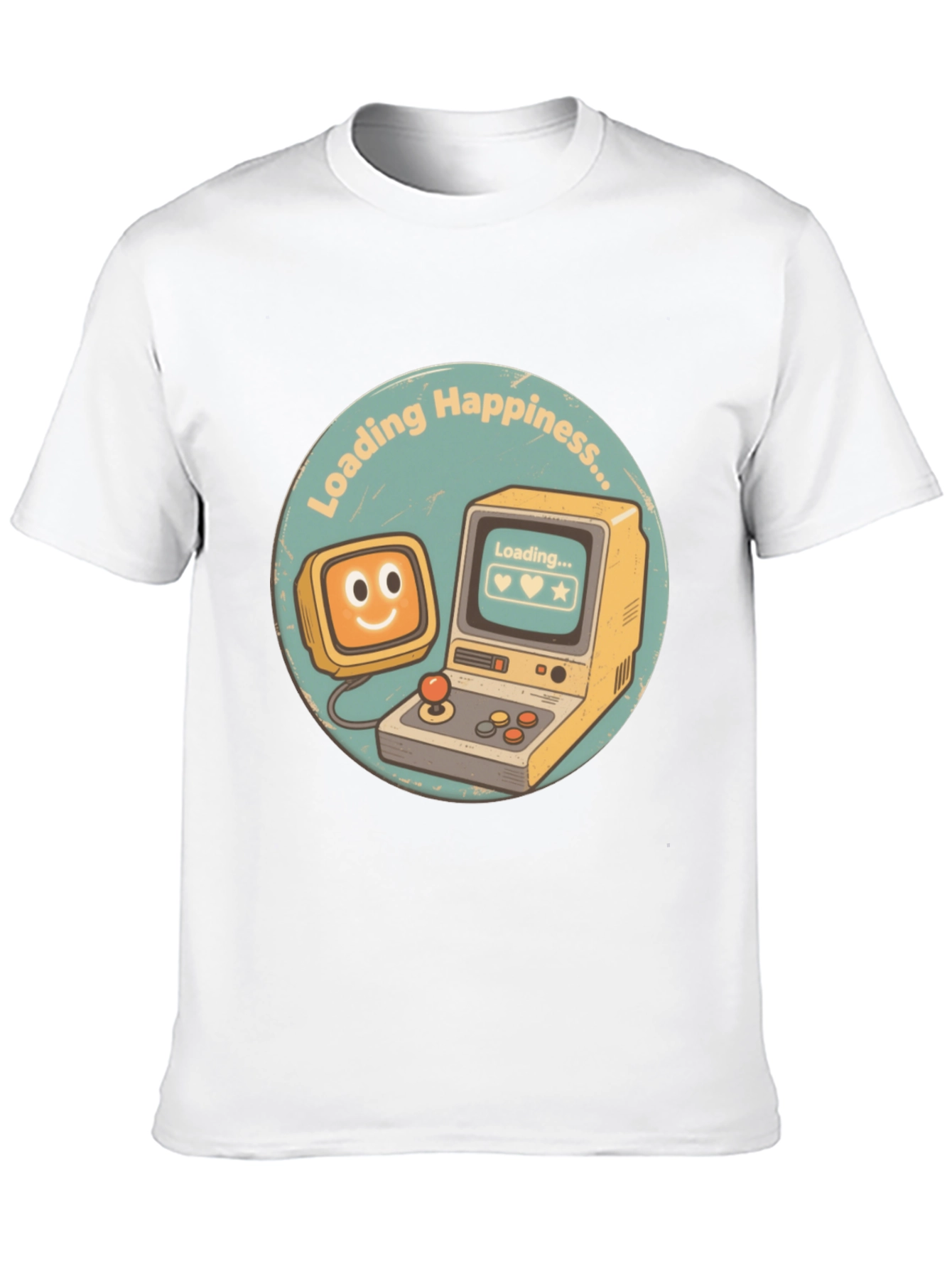 Loading Happiness T-Shirt - Retro Gamer Style