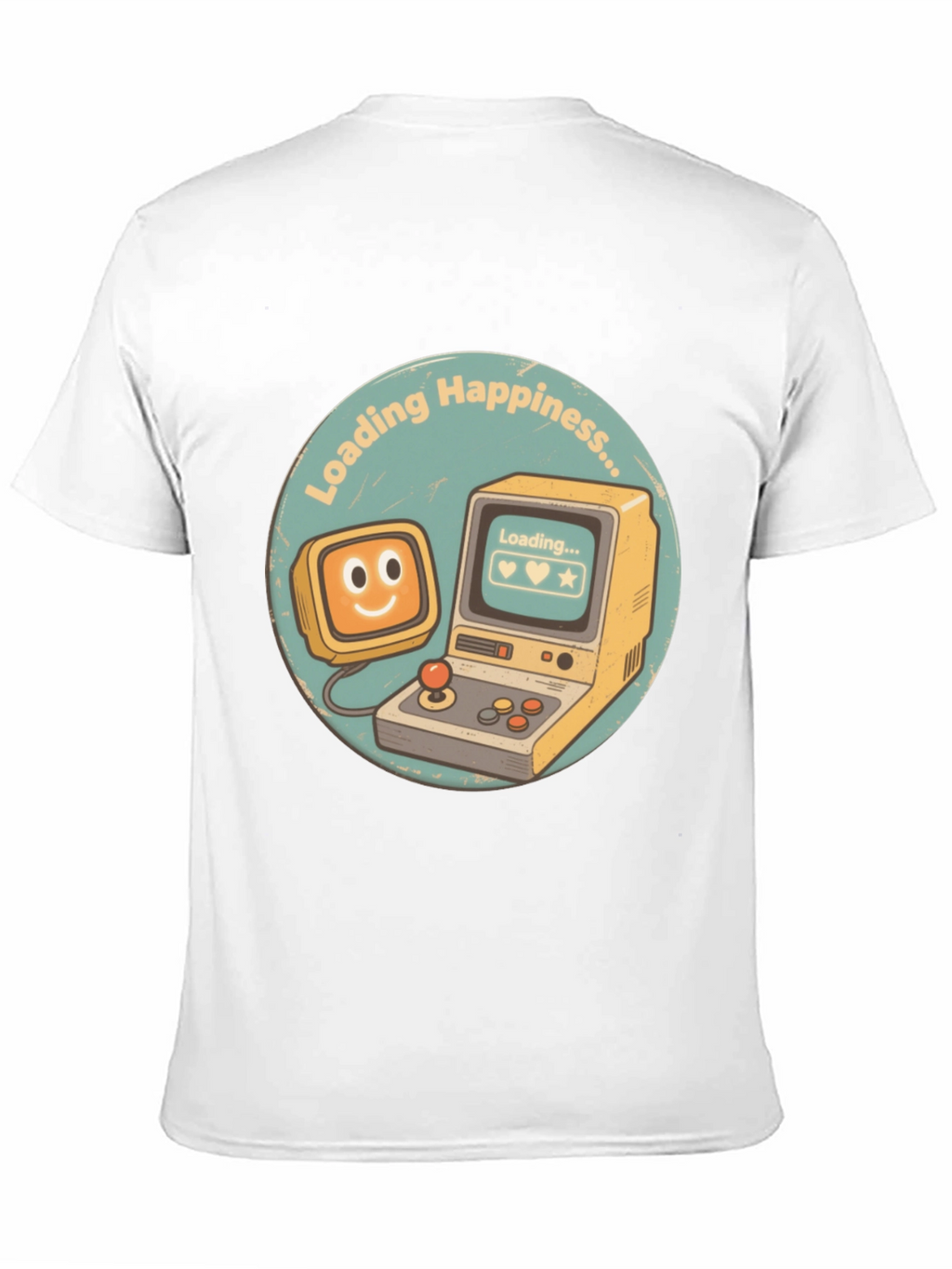 Loading Happiness T-Shirt - Retro Gamer Style