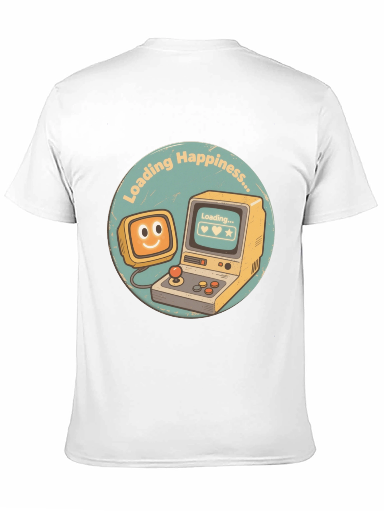 Loading Happiness T-Shirt - Retro Gamer Style