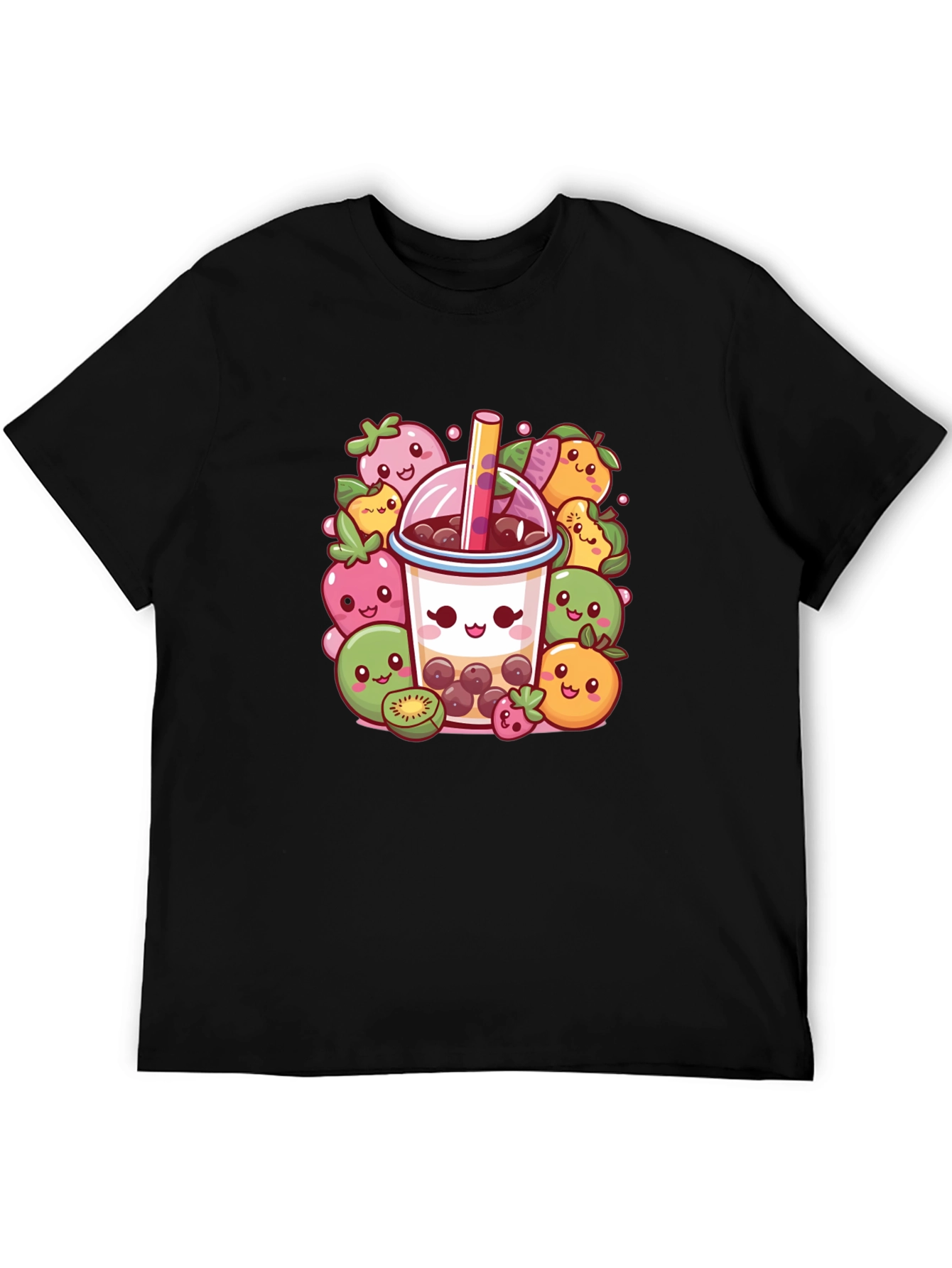 Kawaii Boba Tea T-Shirt - Cute Fruit Design