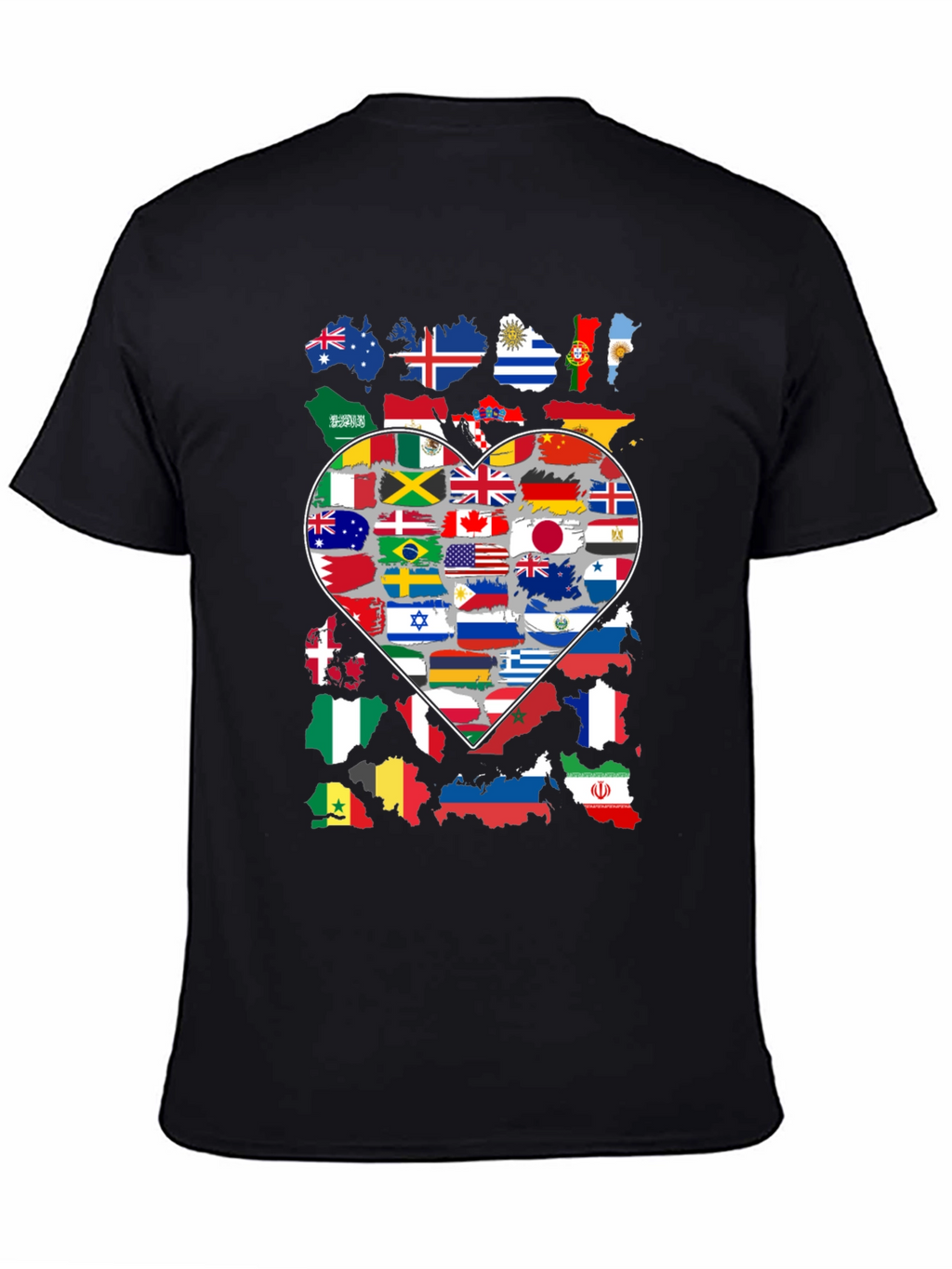 Flags of the World Heart T-Shirt