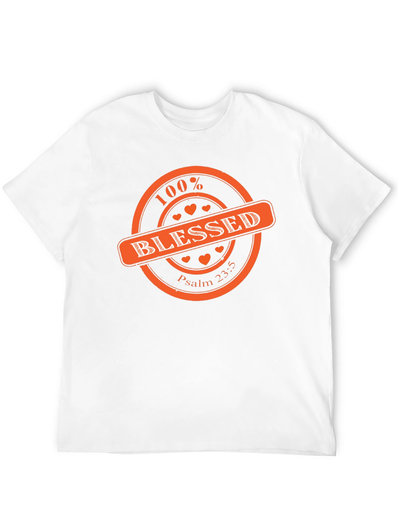 100% Blessed Graphic Print T-Shirt - Black
