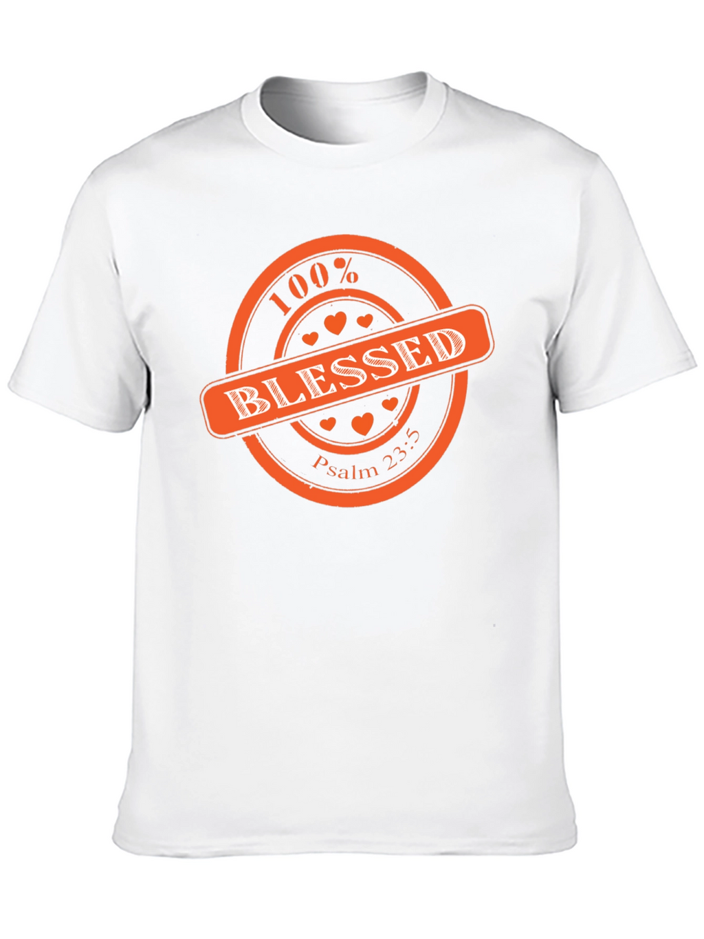 100% Blessed Graphic Print T-Shirt - Black