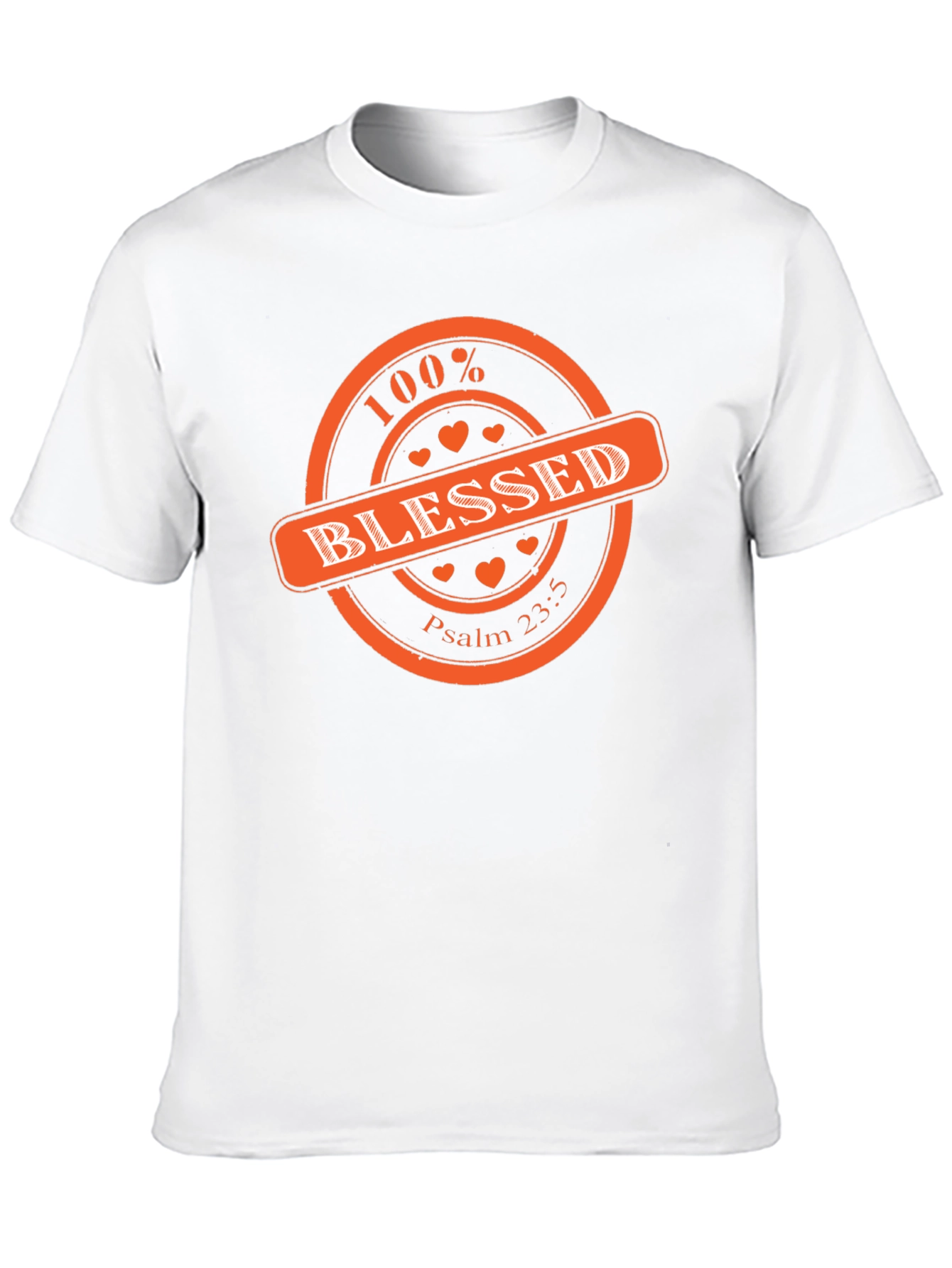 100% Blessed Graphic Print T-Shirt - Black