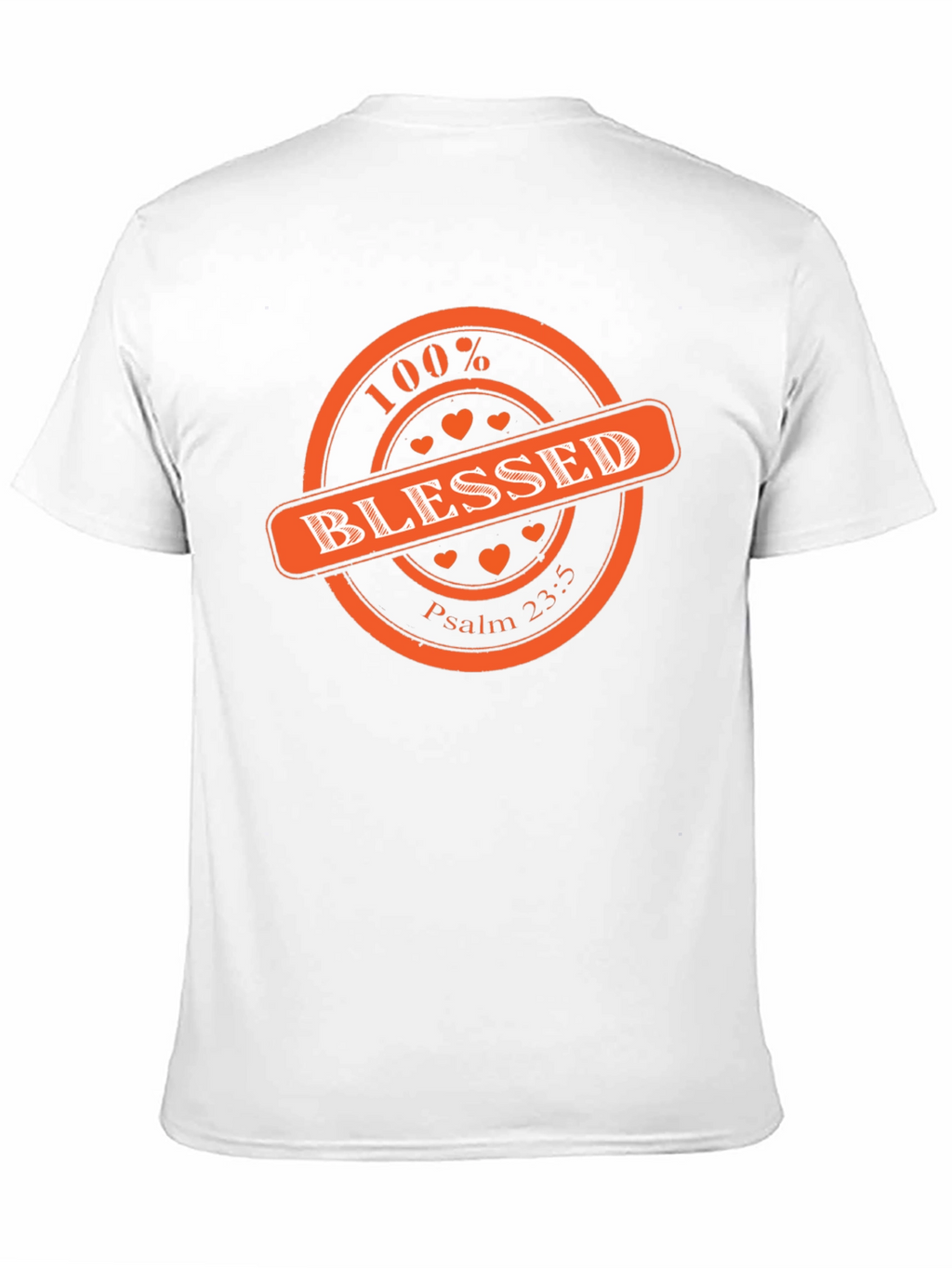 100% Blessed Graphic Print T-Shirt - Black