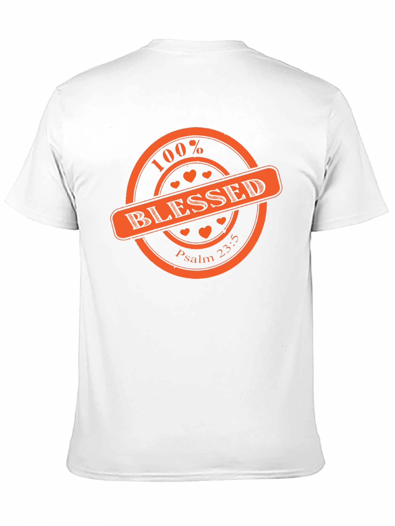 100% Blessed Graphic Print T-Shirt - Black