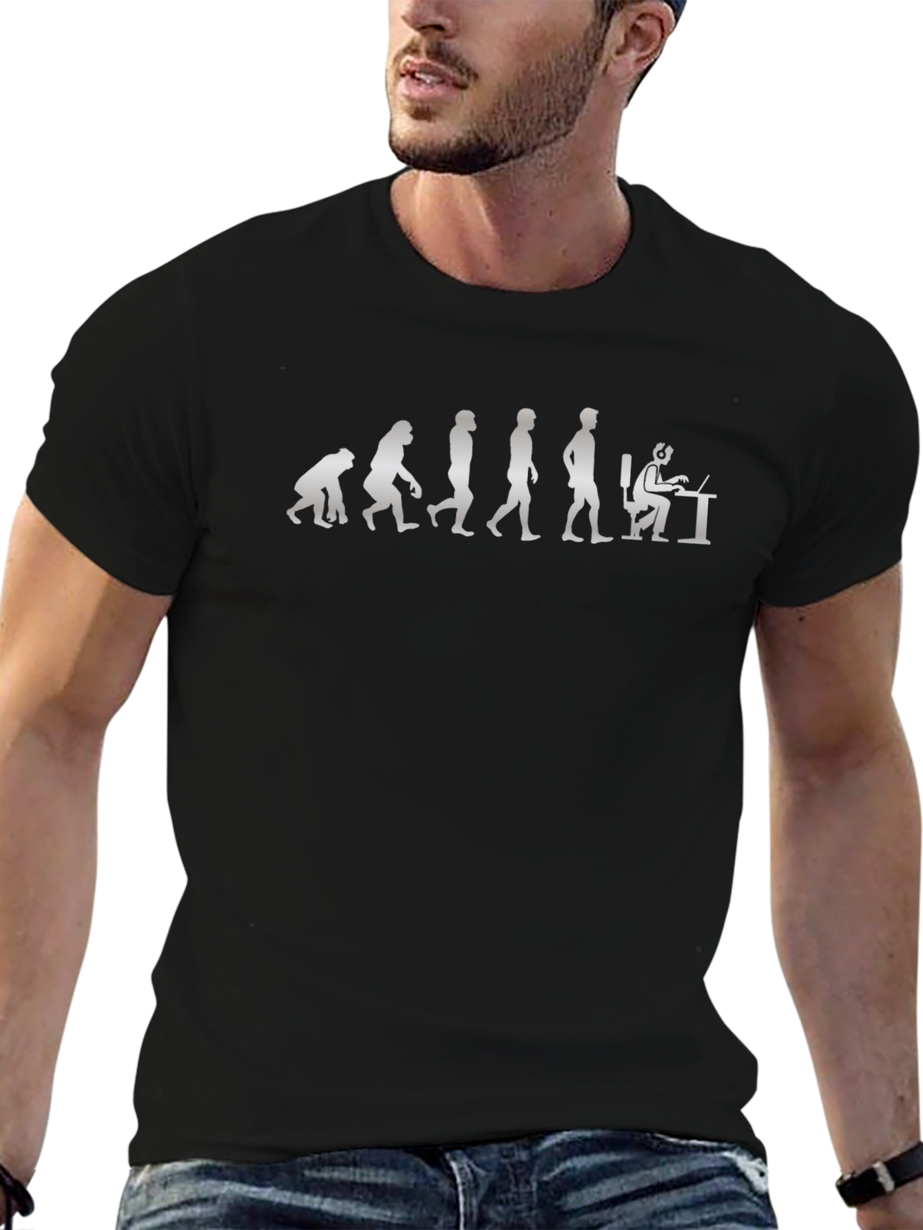 Evolution of a Gamer T-Shirt - Black