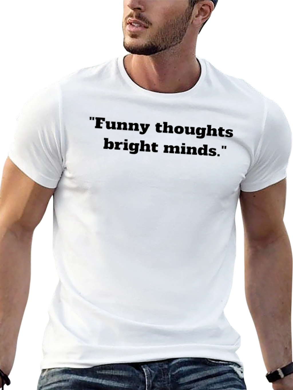 Funny Thoughts Bright Minds Graphic T-Shirt