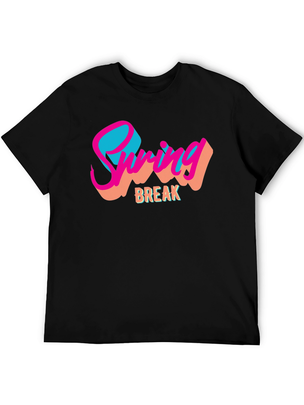 Spring Break Graphic Tee - Black T-Shirt