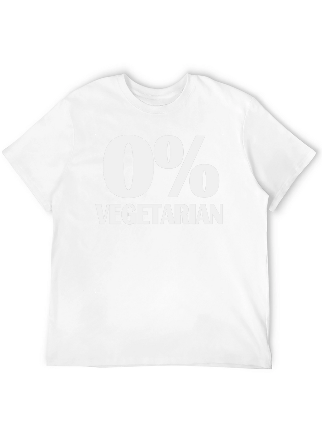 Funny 0% Vegetarian Black T-Shirt