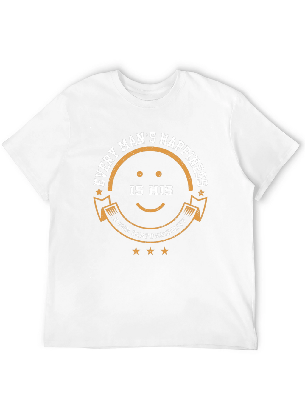 Mens Every Mans Happiness Graphic Tee