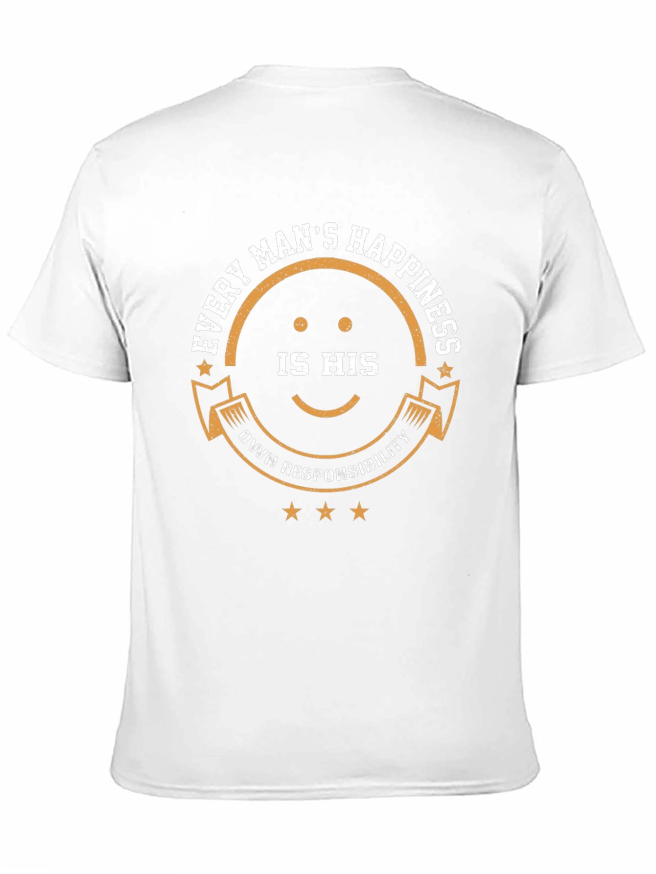 Mens Every Mans Happiness Graphic Tee