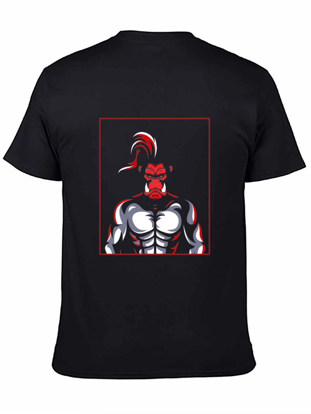 Red Ape Graphic Black T-Shirt