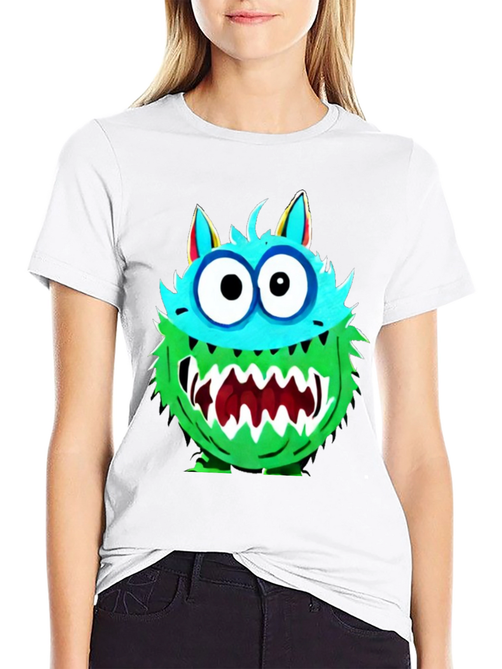 Monster Graphic Tee - Funny Cartoon Creature