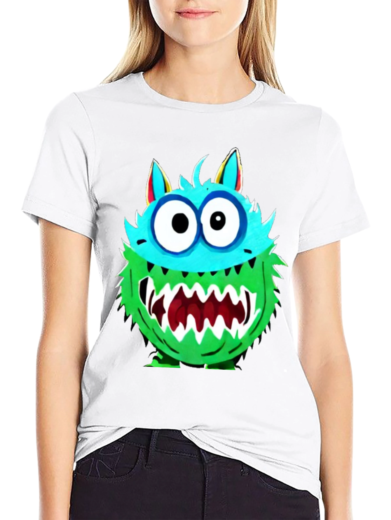 Monster Graphic Tee - Funny Cartoon Creature