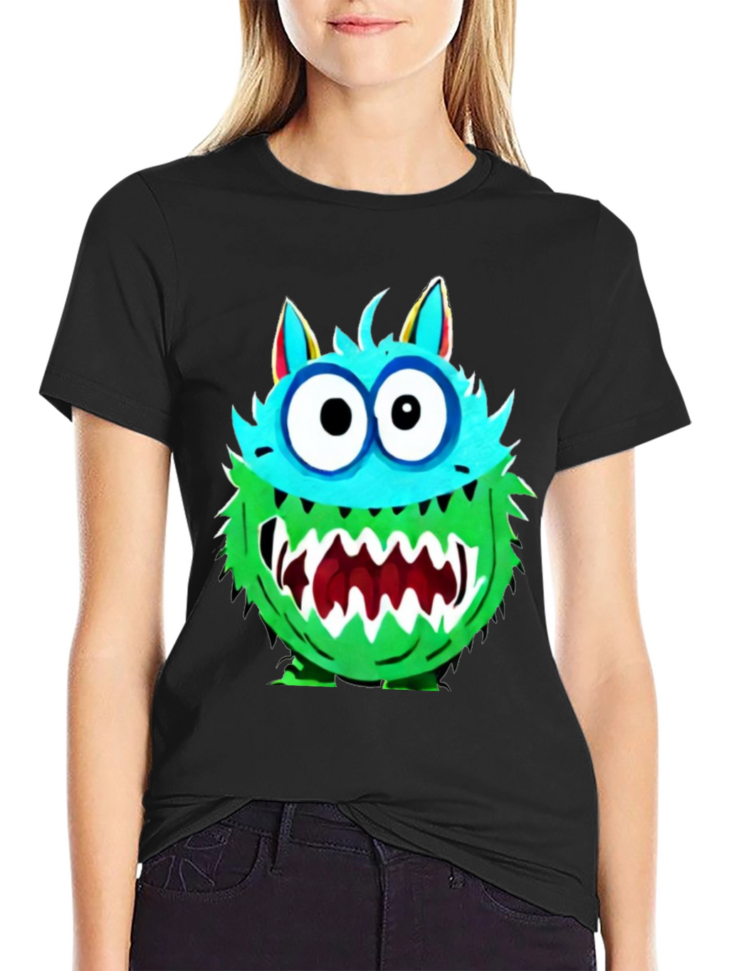 Monster Graphic Tee - Funny Cartoon Creature