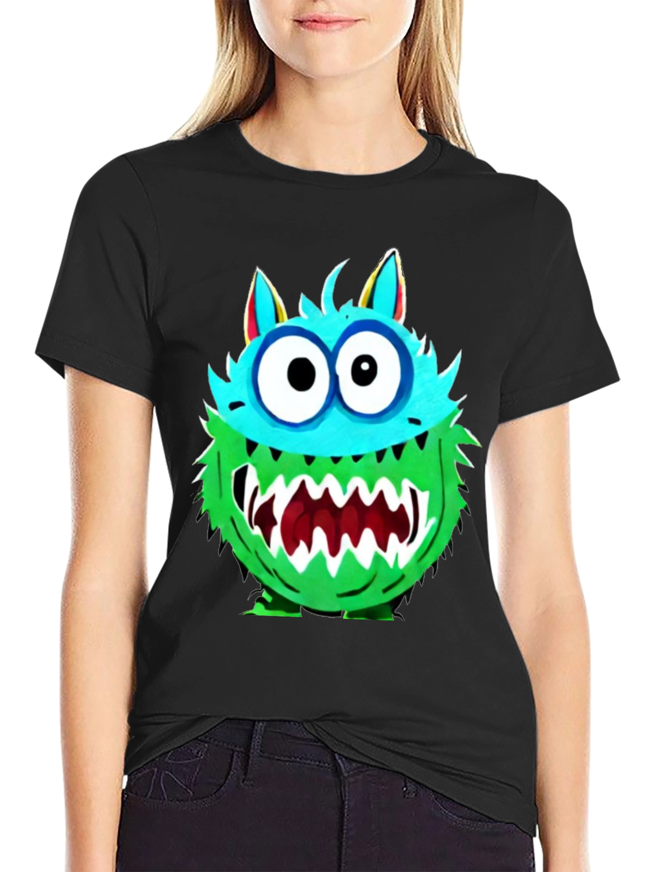 Monster Graphic Tee - Funny Cartoon Creature