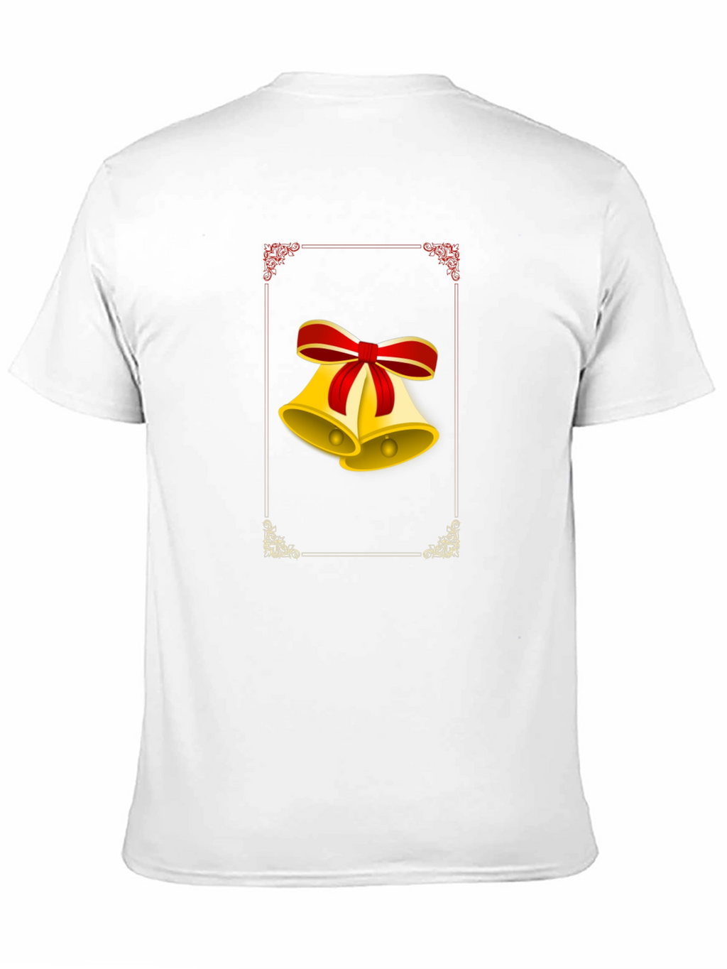 Festive Christmas Bells Graphic Tee - Black