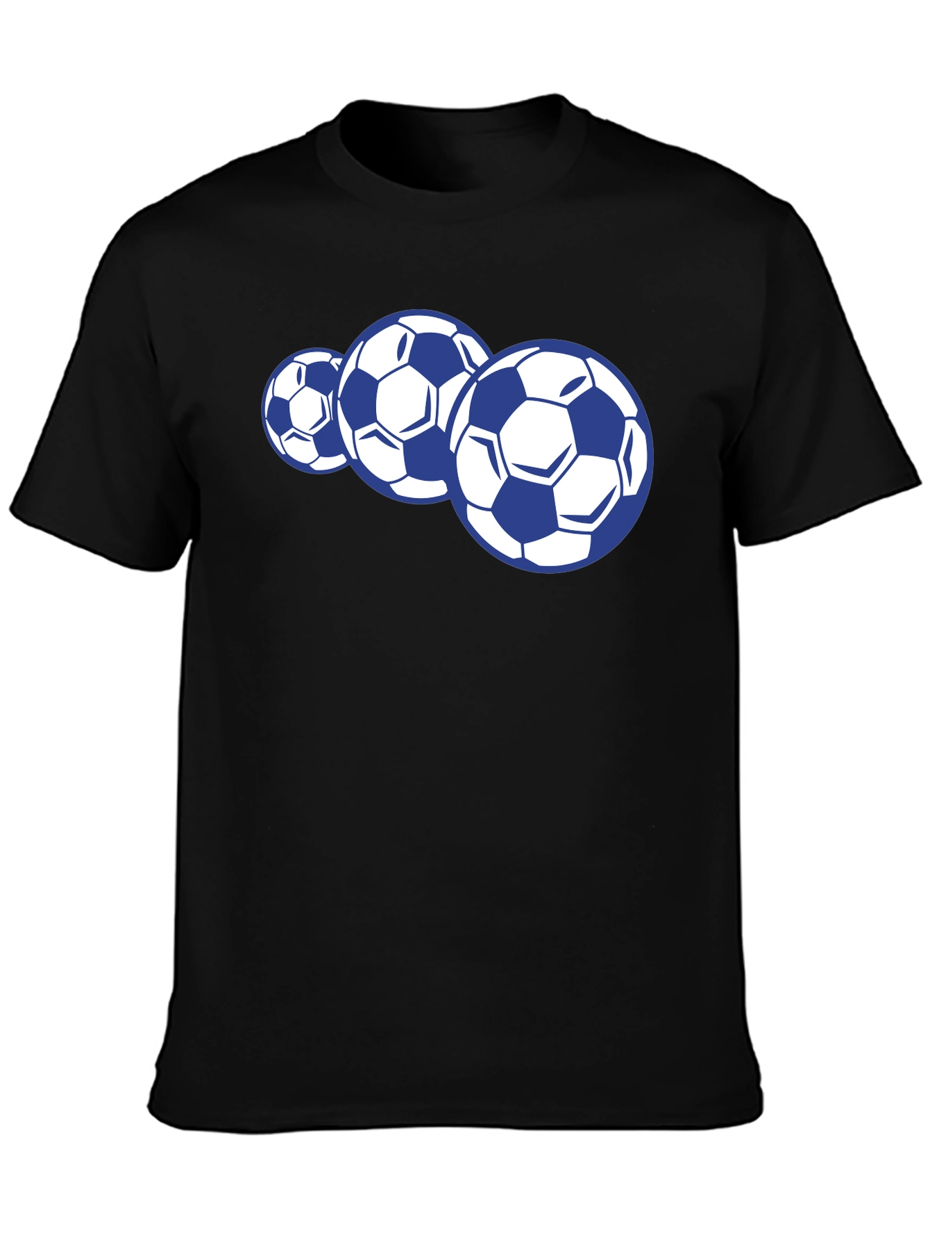 Soccer Balls Graphic Print T-Shirt