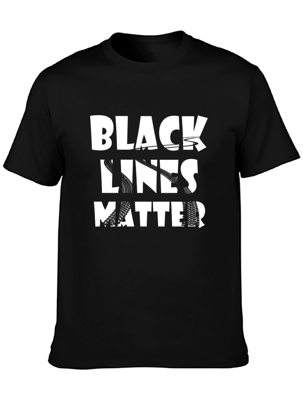 Black Lines Matter Graphic T-Shirt