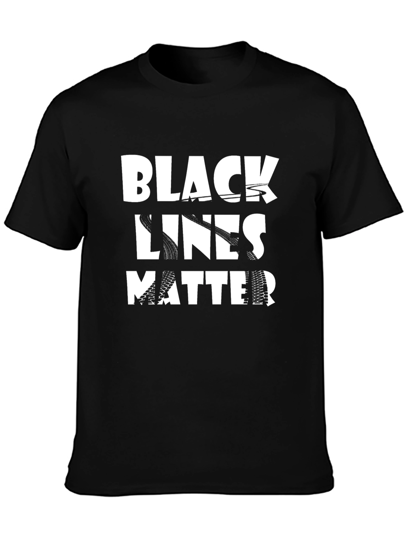 Black Lines Matter Graphic T-Shirt