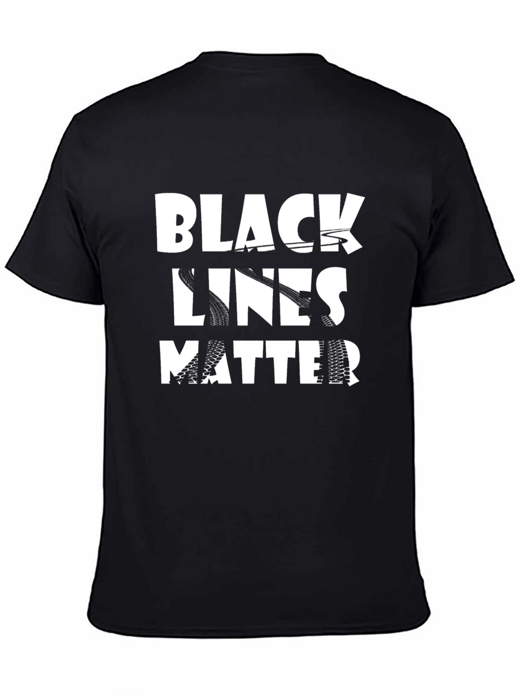 Black Lines Matter Graphic T-Shirt