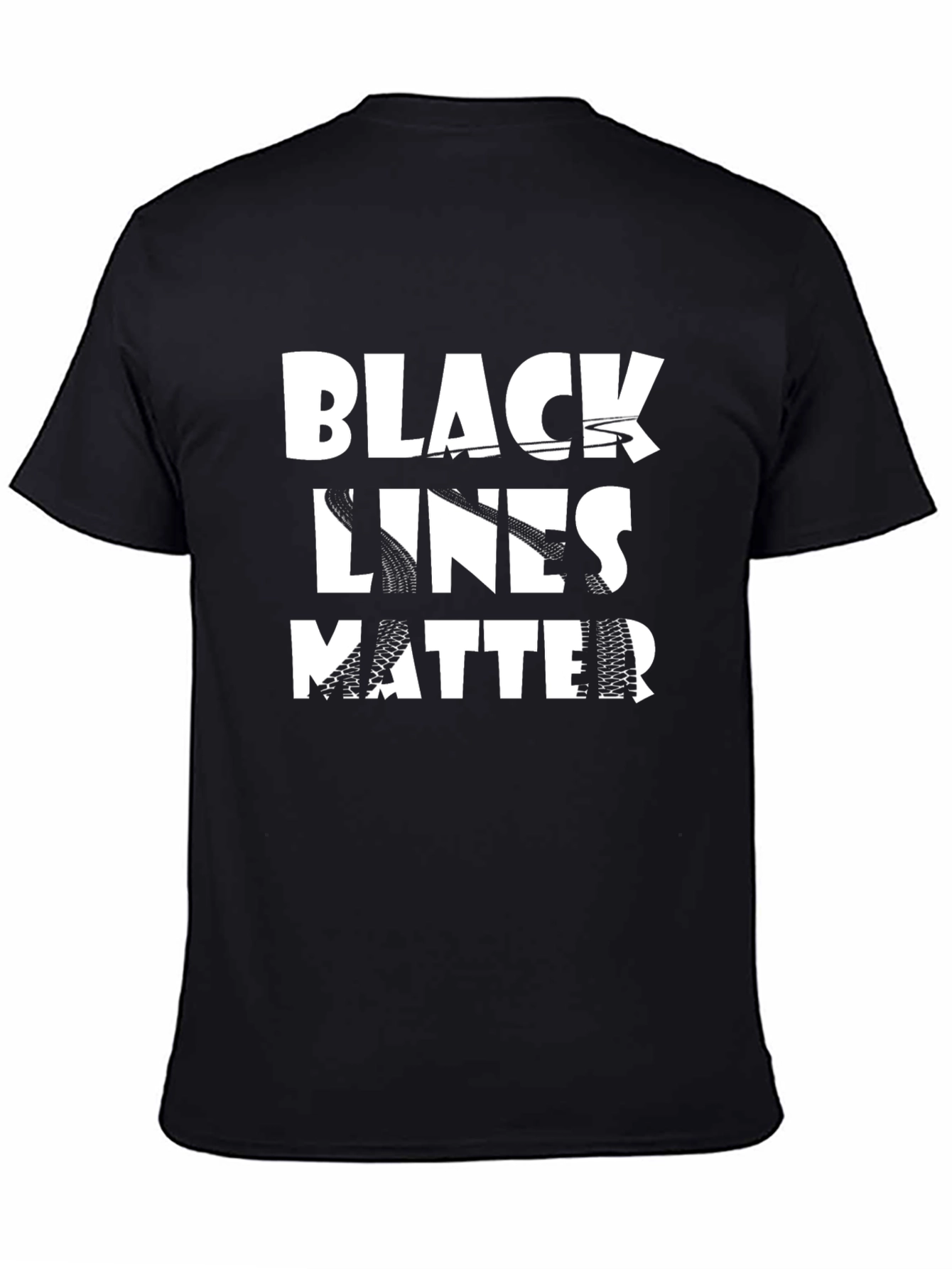 Black Lines Matter Graphic T-Shirt