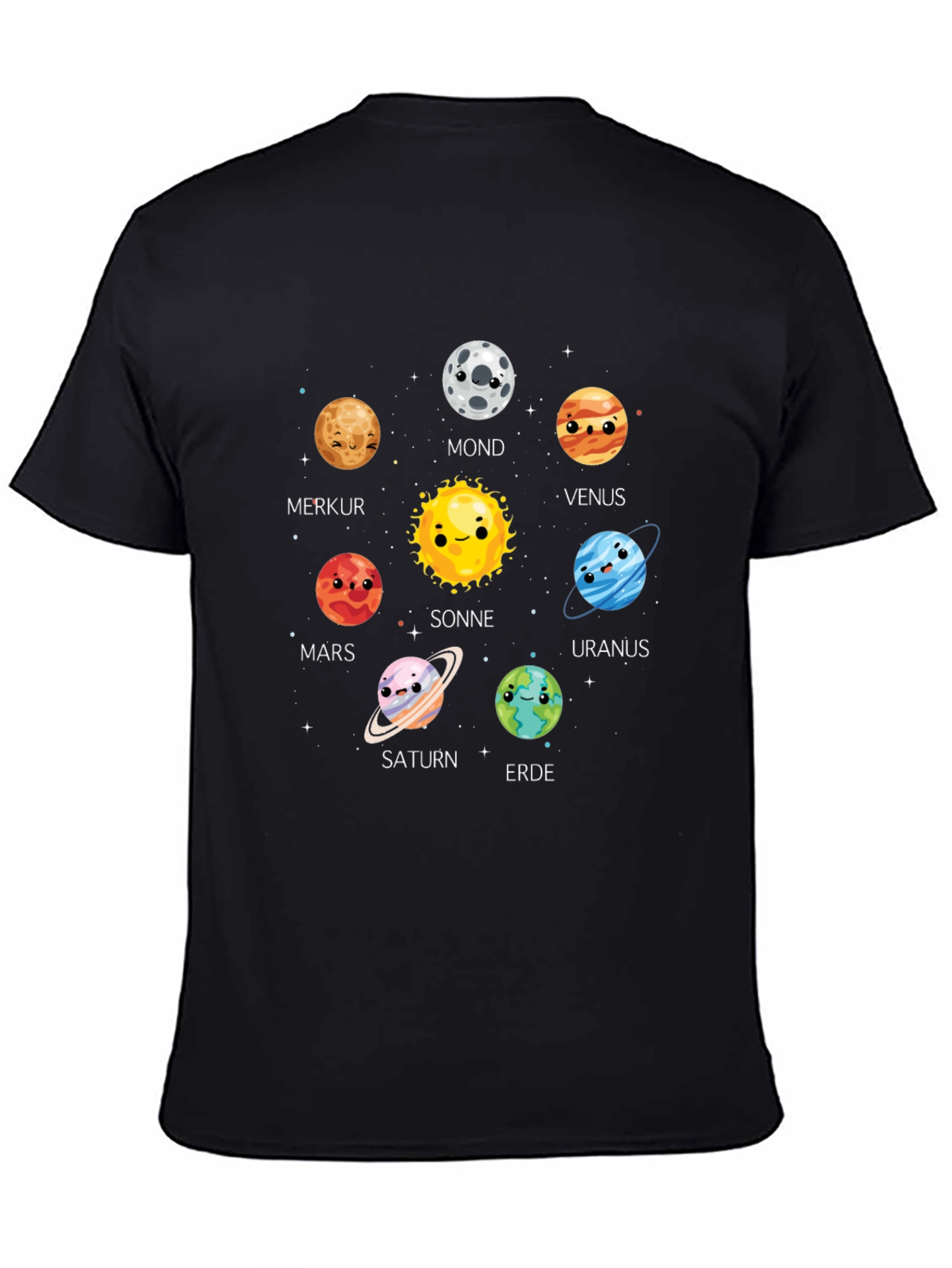 Solar System Planets Graphic Print T-Shirt