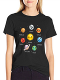 Solar System Planets Graphic Print T-Shirt