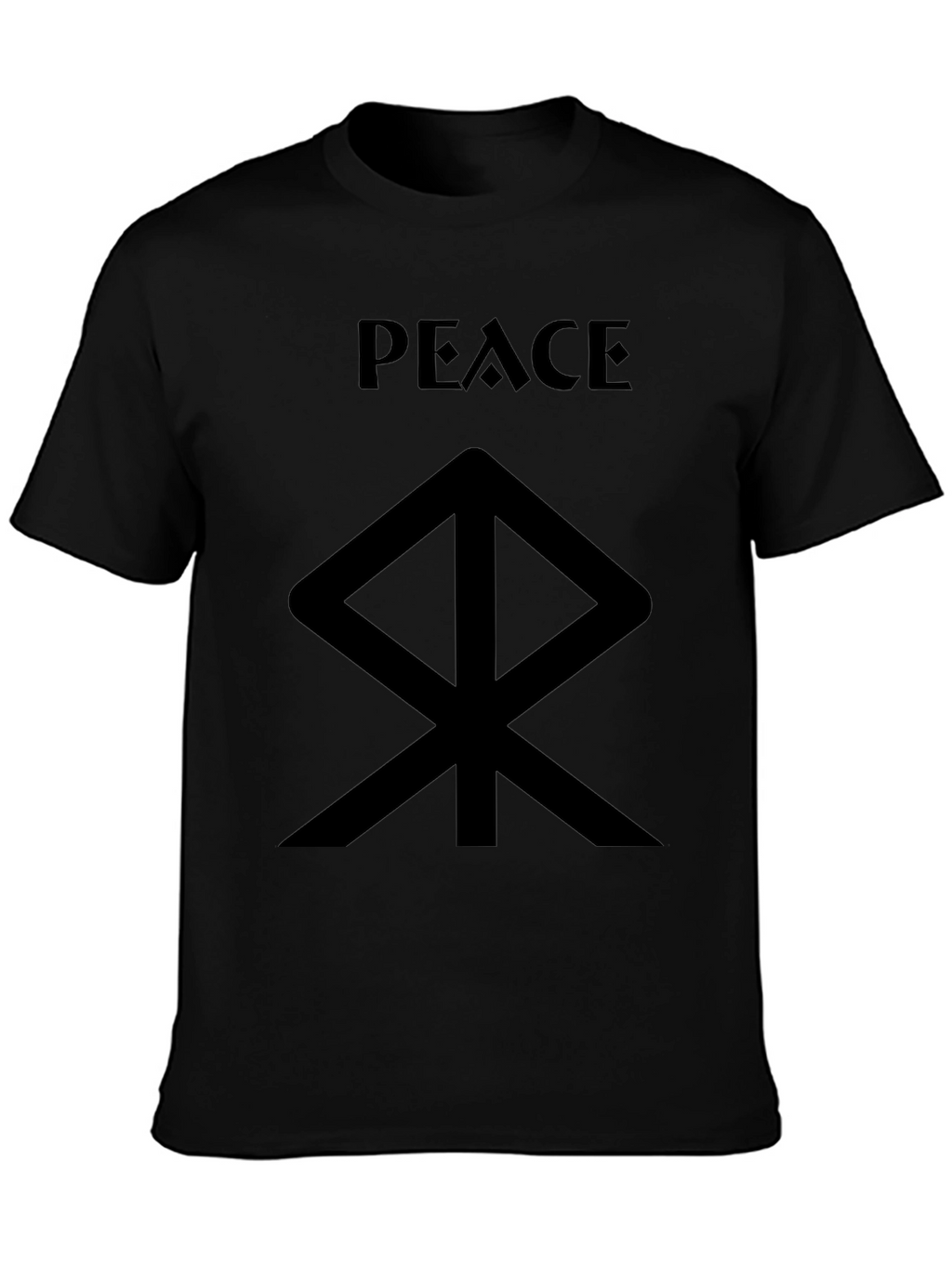 Peace Symbol Graphic Tee - Black T-Shirt
