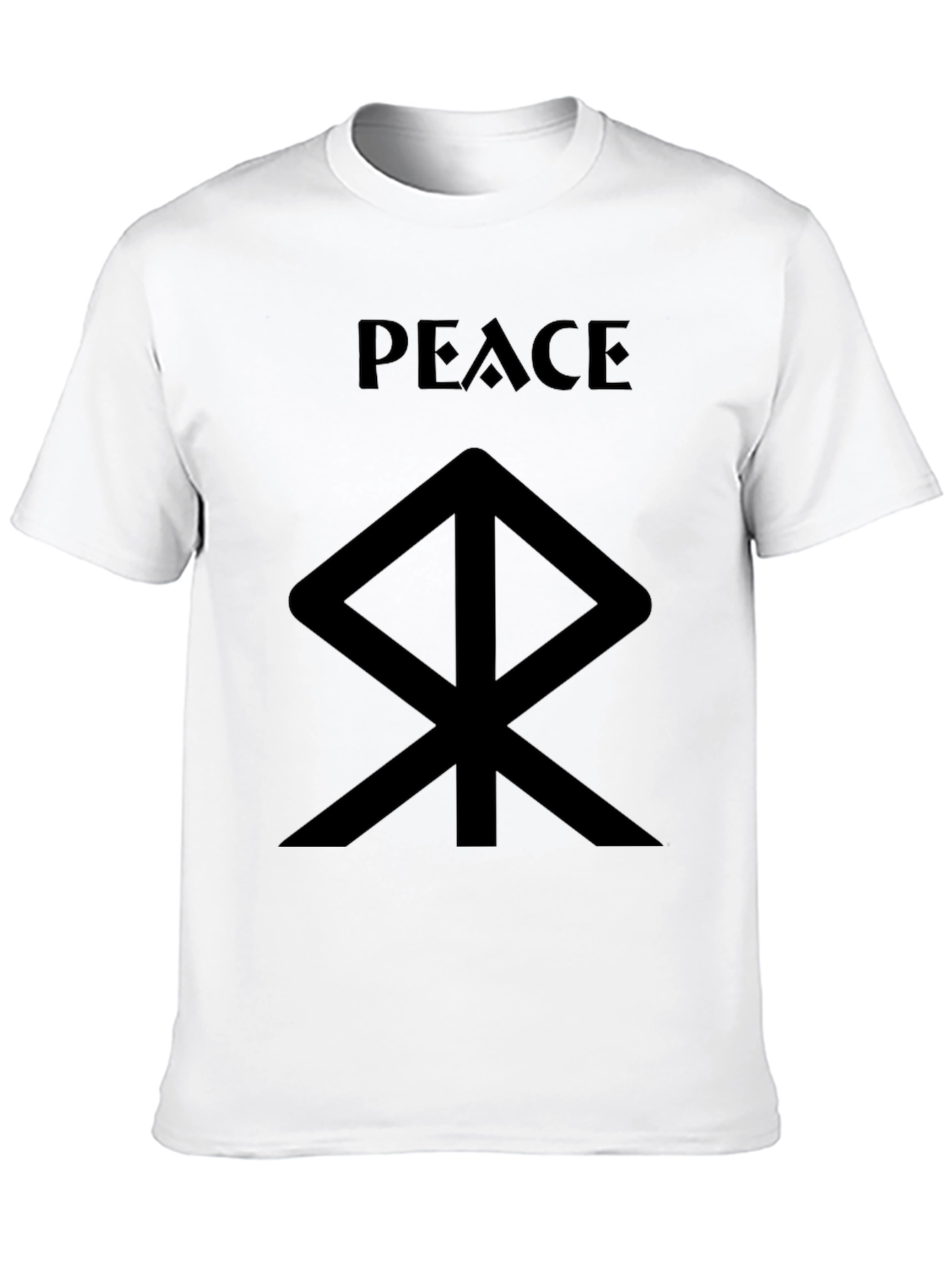 Peace Symbol Graphic Tee - Black T-Shirt