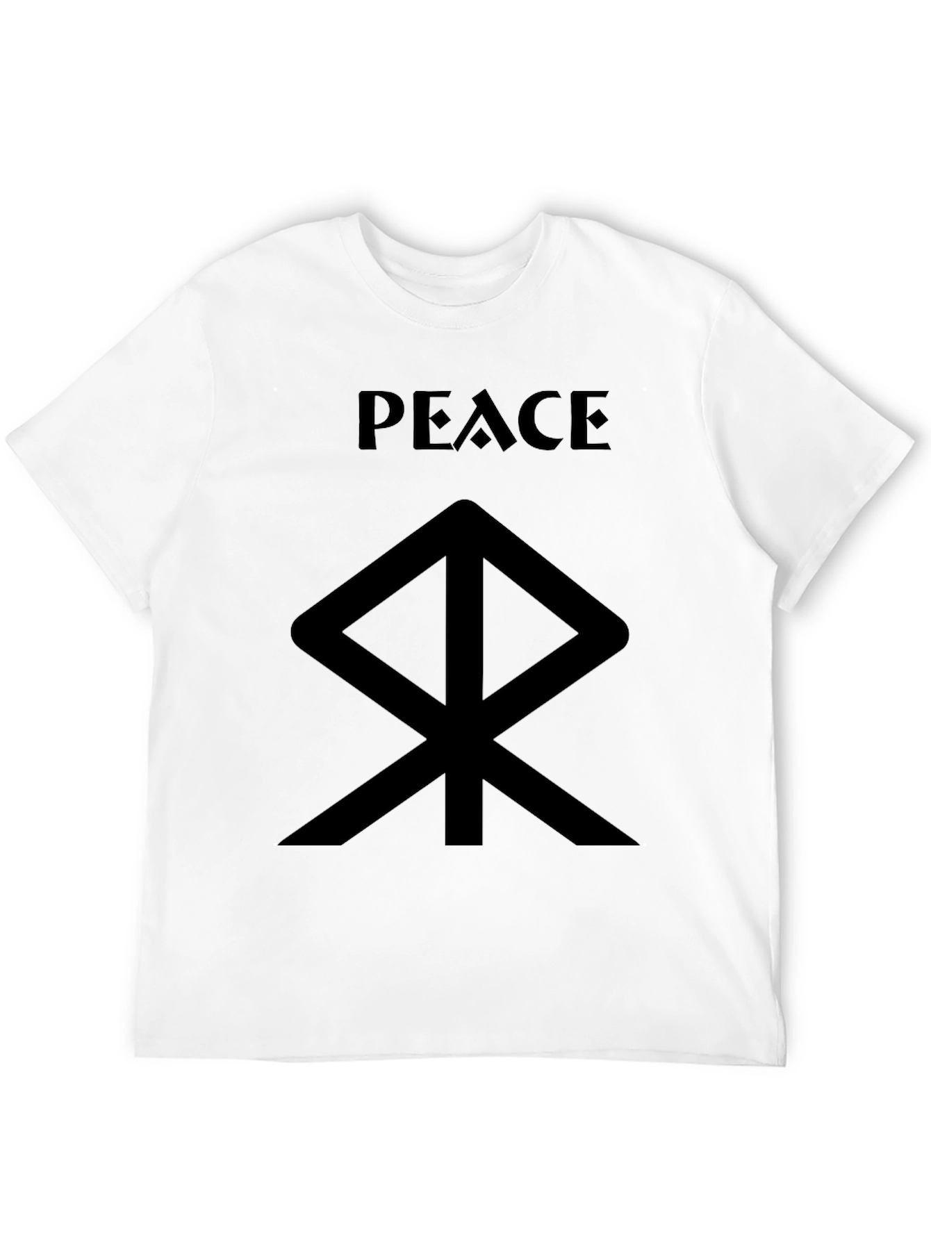 Peace Symbol Graphic Tee - Black T-Shirt