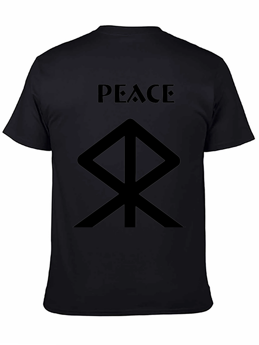 Peace Symbol Graphic Tee - Black T-Shirt