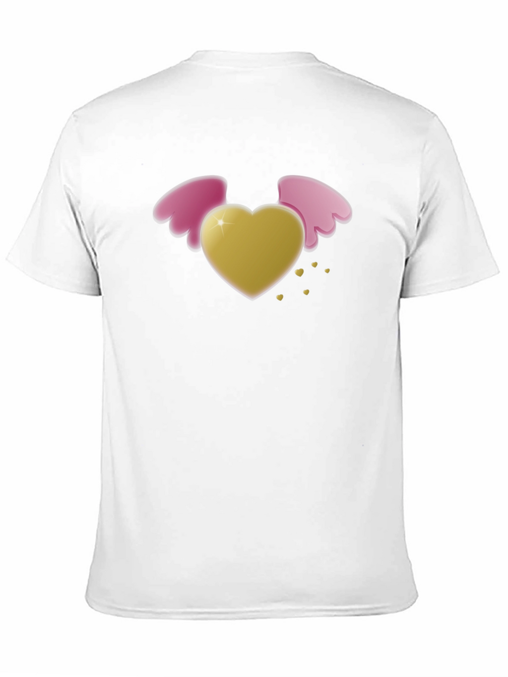 Heart with Wings Black T-Shirt