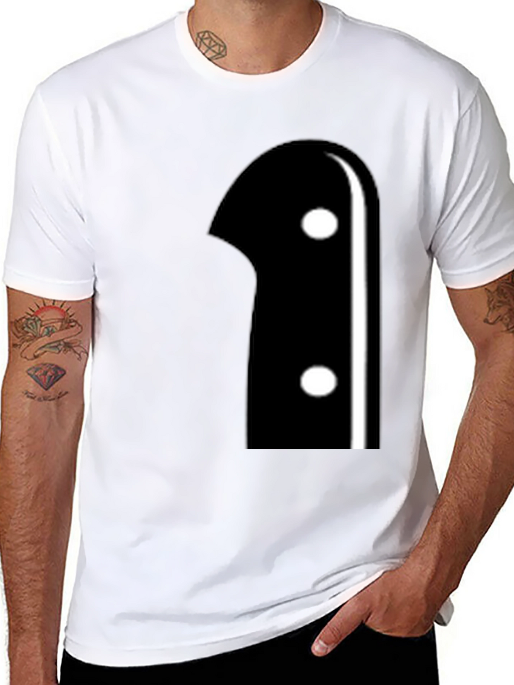 Knife Handle Graphic Tee - Modern Novelty Shirt
