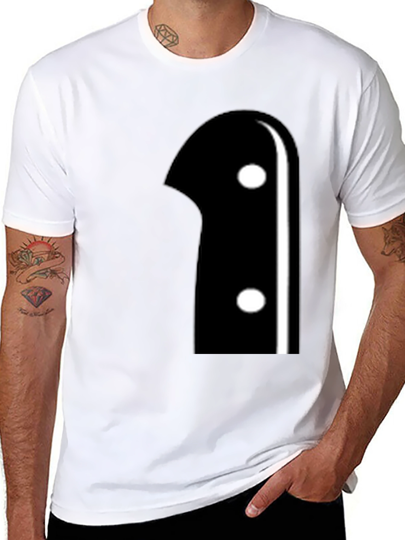 Knife Handle Graphic Tee - Modern Novelty Shirt