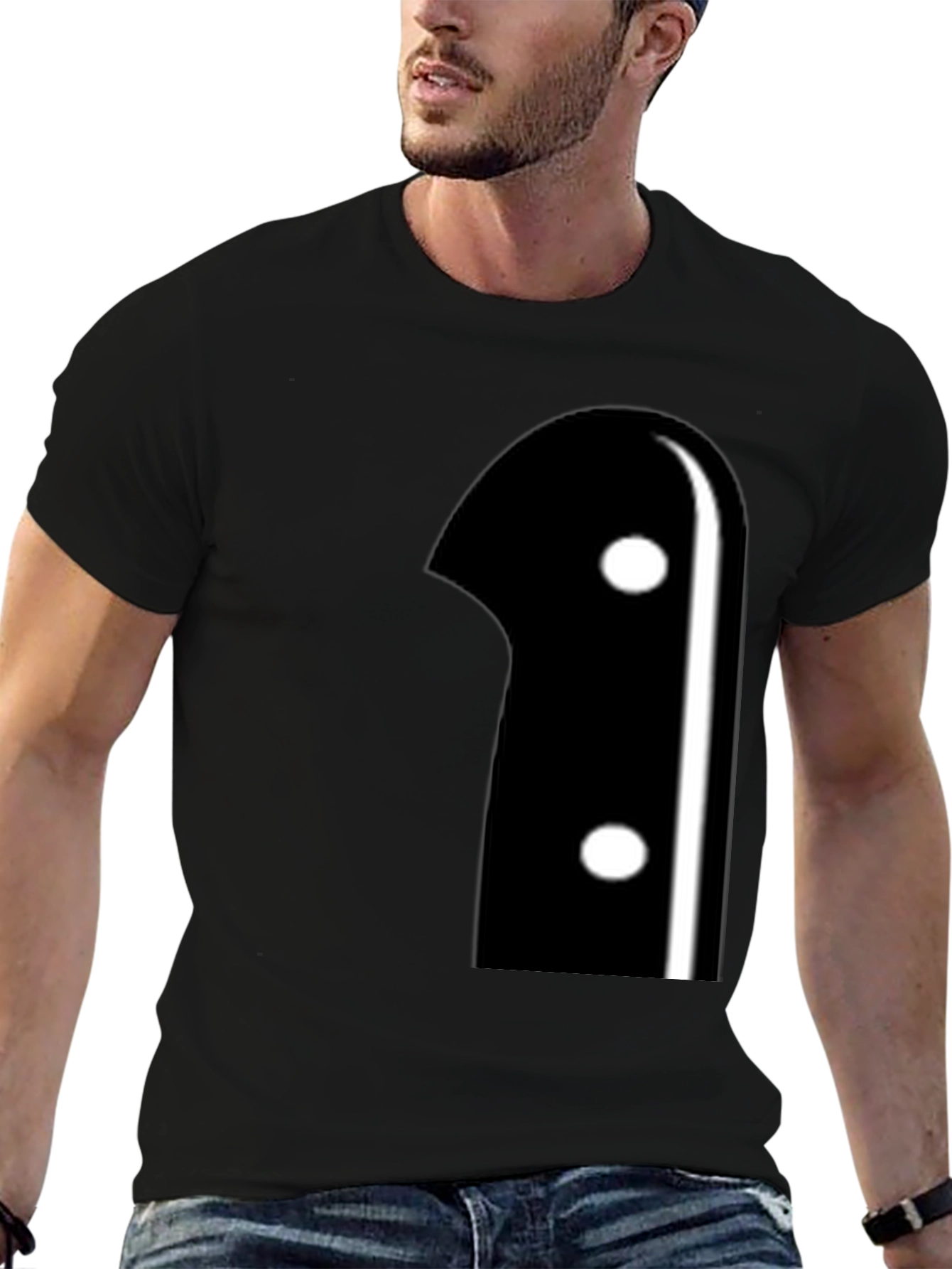 Knife Handle Graphic Tee - Modern Novelty Shirt
