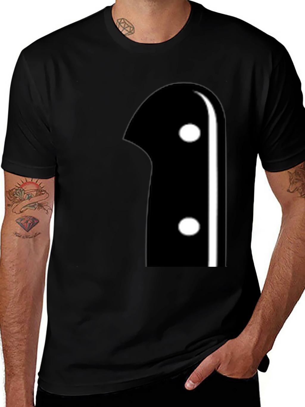 Knife Handle Graphic Tee - Modern Novelty Shirt