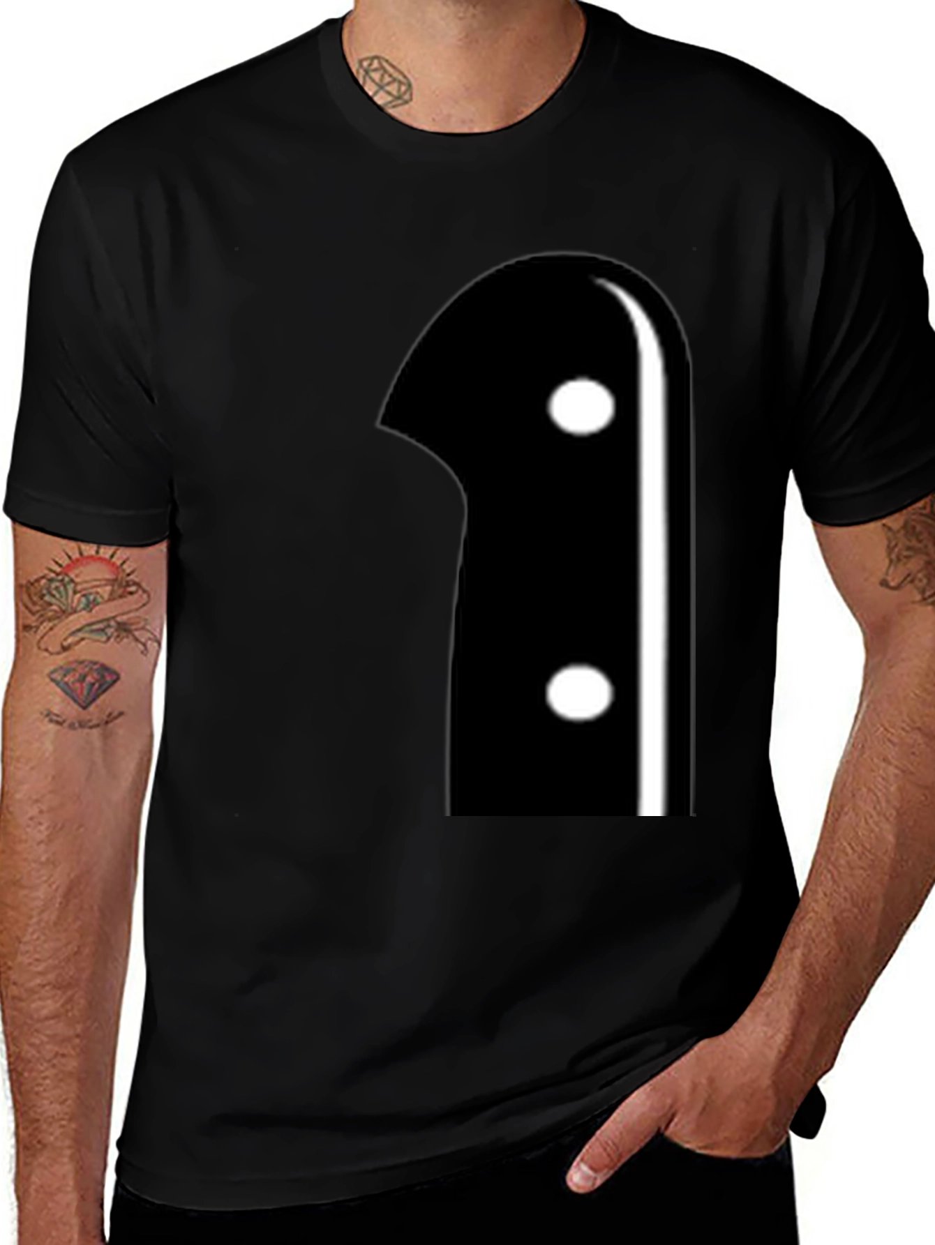 Knife Handle Graphic Tee - Modern Novelty Shirt