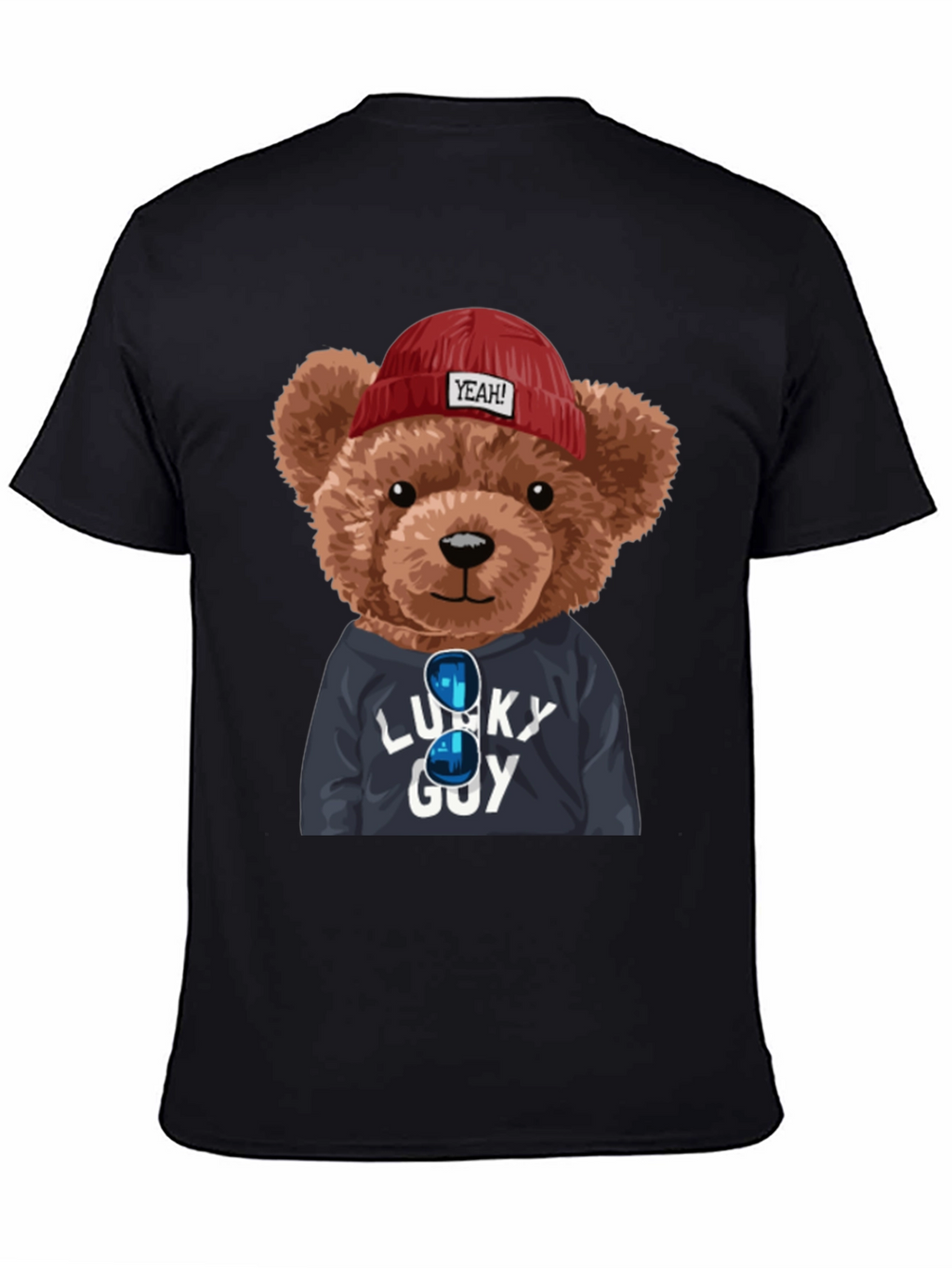 Lucky Guy Teddy Bear Graphic T-Shirt