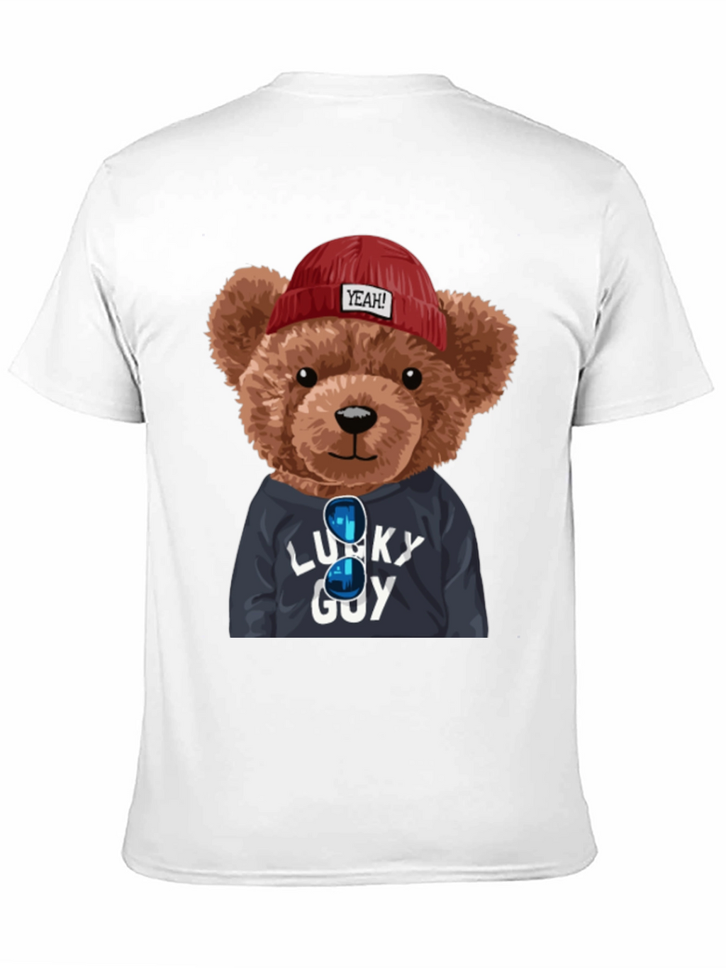 Lucky Guy Teddy Bear Graphic T-Shirt