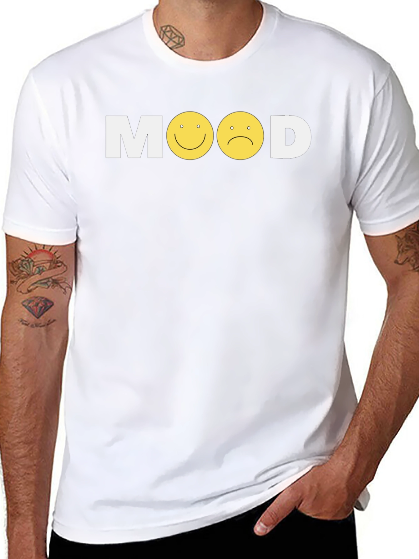 Mood T-Shirt: Happy Sad Express Yourself!