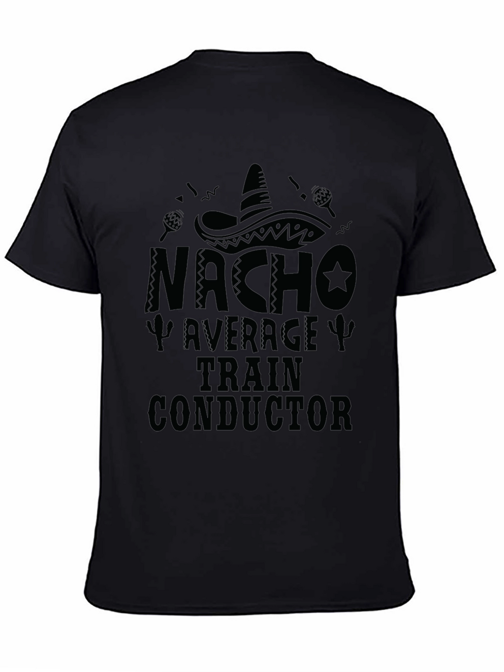 Nacho Average Train Conductor Graphic Tee