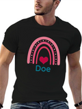 Rainbow Heart Custom T-Shirt - Doe