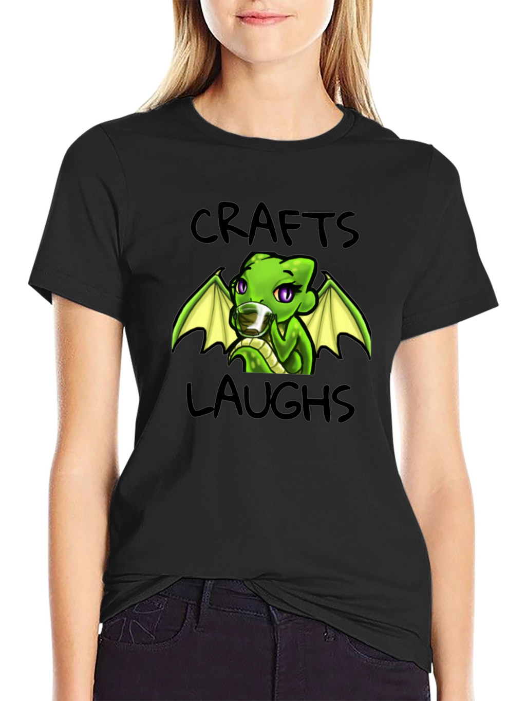 Crafts Laughs Dragon Graphic T-Shirt