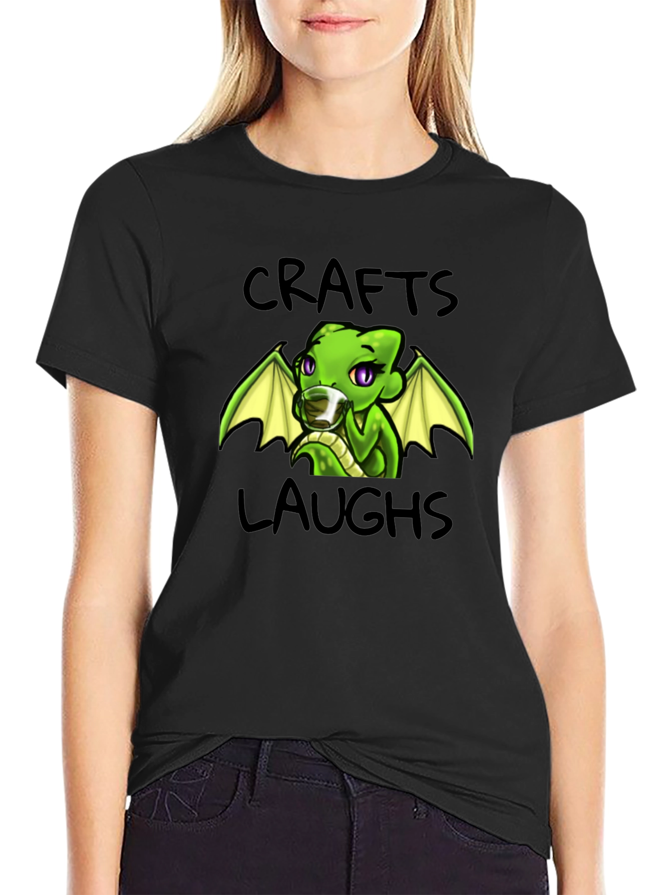 Crafts Laughs Dragon Graphic T-Shirt