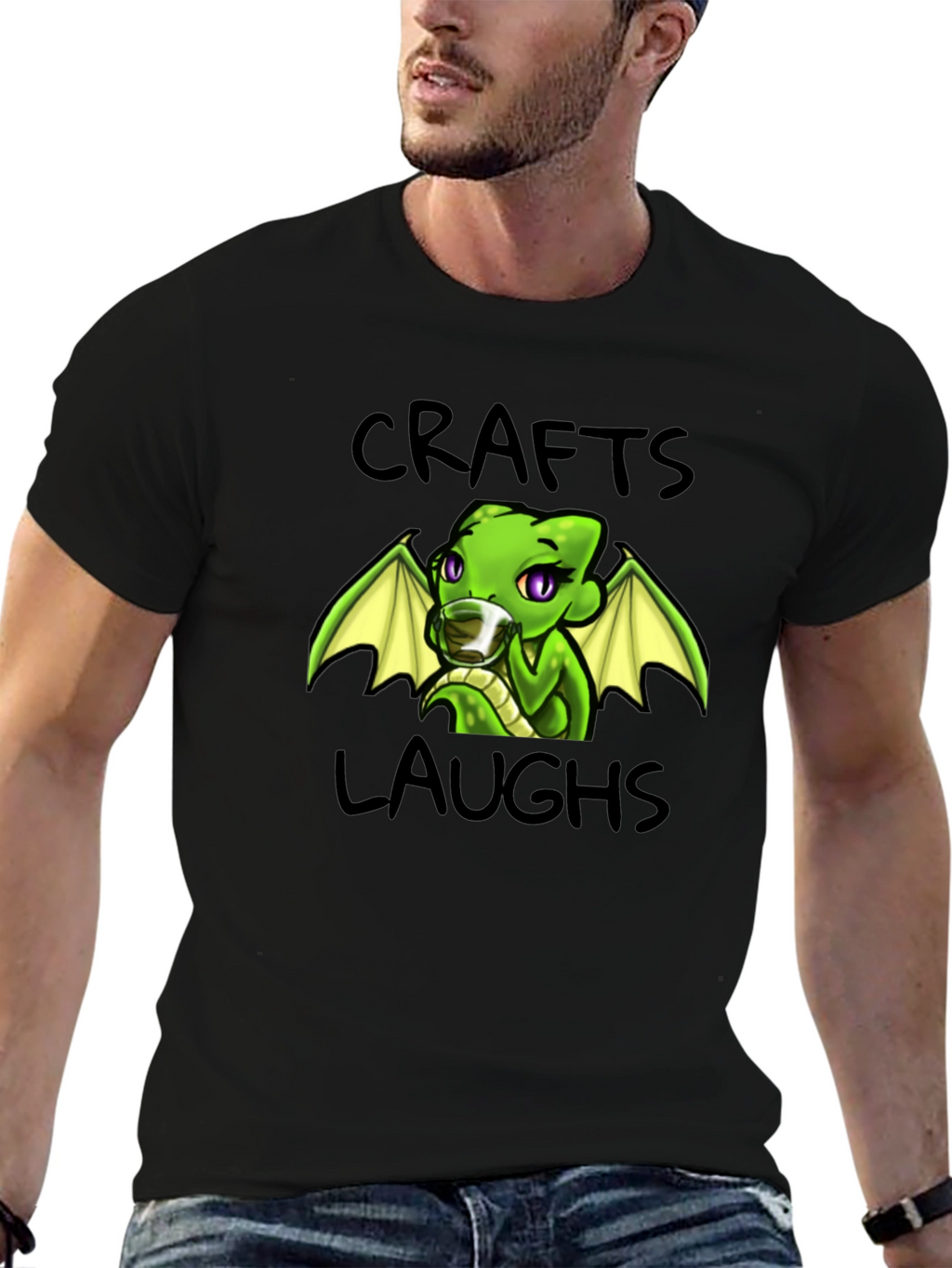Crafts Laughs Dragon Graphic T-Shirt